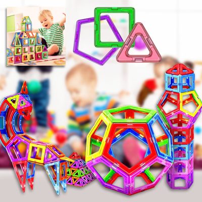 Μαγνητικά 3D τουβλάκια (50 τεμάχια) | BUILDNETIC