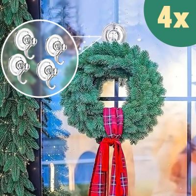 Άγκιστρα με βεντούζα (4τμχ) | QUICKGRIP