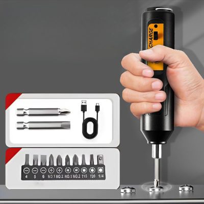 Μίνι ηλεκτρικό κατσαβίδι - 12 μύτες, φόρτιση USB 1 ώρα | SCREWZI