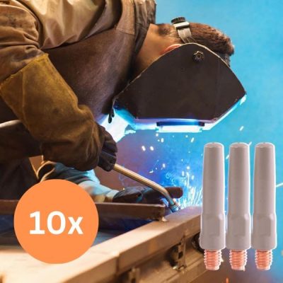 Ακροφύσιο με αντικολλητική επίστρωση για πιστόλι συγκόλλησης (10 τμχ) | VERLAMKO