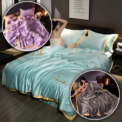 Μεταξένια μαλακή σατέν παπλωματοθήκη | SILKSTAR