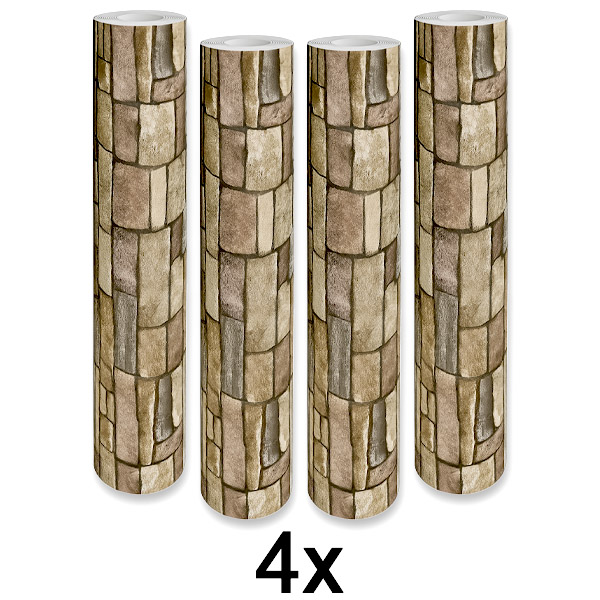 4x Κομψή 3D Ταπετσαρία – Εύκολη Μεταμόρφωση Τοίχου | WALLCORWRAP