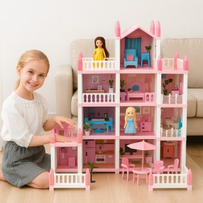 Σπίτι για κούκλες + 4 κούκλες ΔΩΡΕΑΝ | VILLADREAM