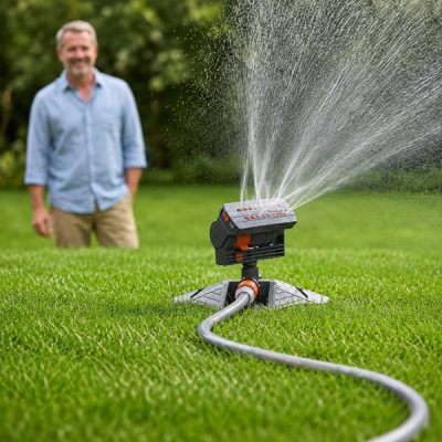Ρυθμιζόμενο εκτοξευτήρα νερού για γκαζόν | WETSWEEP